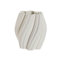 Vase Home ESPRIT Blanc Grès Moderne 19,5 X 19,5 X 23 cm