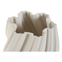 Vase Home ESPRIT White Stoneware Modern 19,5 X 19,5 X 23 cm