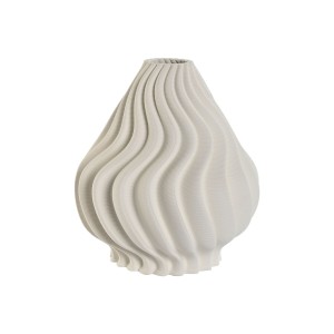 Vase Home ESPRIT Blanc Grès Moderne 22 x 22 x 26 cm