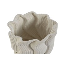 Vase Home ESPRIT White Stoneware Modern 14 x 14 x 19 cm