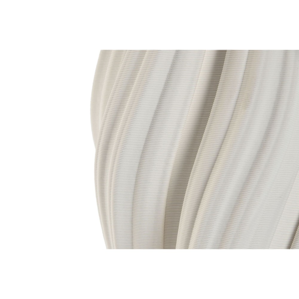 Vase Home ESPRIT White Stoneware Modern 16,5 X 16,5 X 20,5 cm