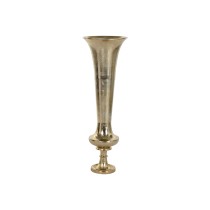 Vase Home ESPRIT Gold Aluminium Moderne Glas 32 X 32 X 98 cm