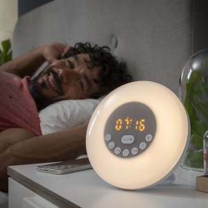 Rechargeable Sunrise Alarm Clock with Speaker Sunrilk InnovaGoods