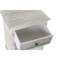 Nightstand Home ESPRIT White Sky blue Light grey 42 x 32 x 64,5 cm