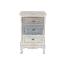 Nightstand Home ESPRIT White Sky blue Light grey 42 x 32 x 64,5 cm