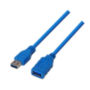 USB Cable Aisens Blue 2 m (1 Unit)