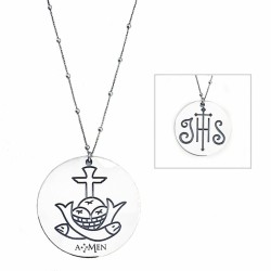 Ladies' Necklace Amen IHS - PANI&PESCI GRANDE 55MM