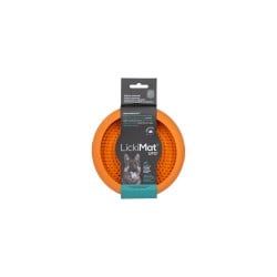 Dog Feeder Lickimat Orange Rubber Modern