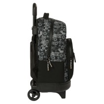 School Rucksack with Wheels Paul Frank Join the fun Black 33 X 45 X 22 cm