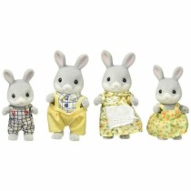 Set of Dolls Sylvanian Families Family Gray Rabbit