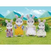 Set of Dolls Sylvanian Families Family Gray Rabbit