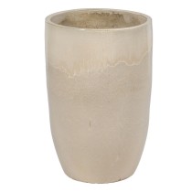 Vase Creme aus Keramik 52 x 52 x 80 cm (2 Stück)