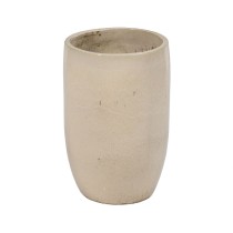 Vase Creme aus Keramik 52 x 52 x 80 cm (2 Stück)