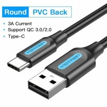 USB Cable Vention 50 cm Black (1 Unit)