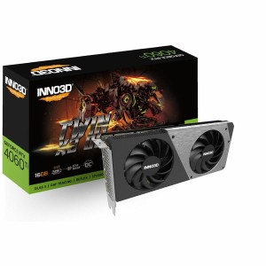 Grafikkarte INNO3D N406T2-16D6X-178055N 16 GB GDDR6 Geforce RTX 4060 Ti