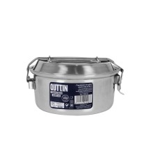 Lunch box Quttin Plate Stainless steel Ø 16 x 8,2m (6 Units)