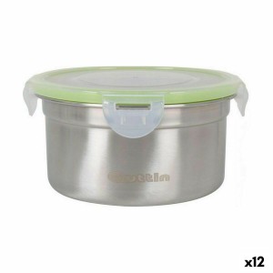 Lunchbox hermetisch Quttin kreisförmig 550 ml Edelstahl (12 Stück)