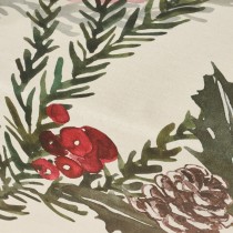 Fleckenabweisende geharzte Tischdecke Belum Christmas Flowers Weiß Braun Rot grün 200 x 150 cm