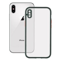 Protection pour téléphone portable iPhone X/XS KSIX Duo Soft Vert