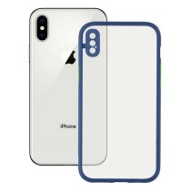 Mobile cover iPhone X , XS KSIX Duo Soft Blue