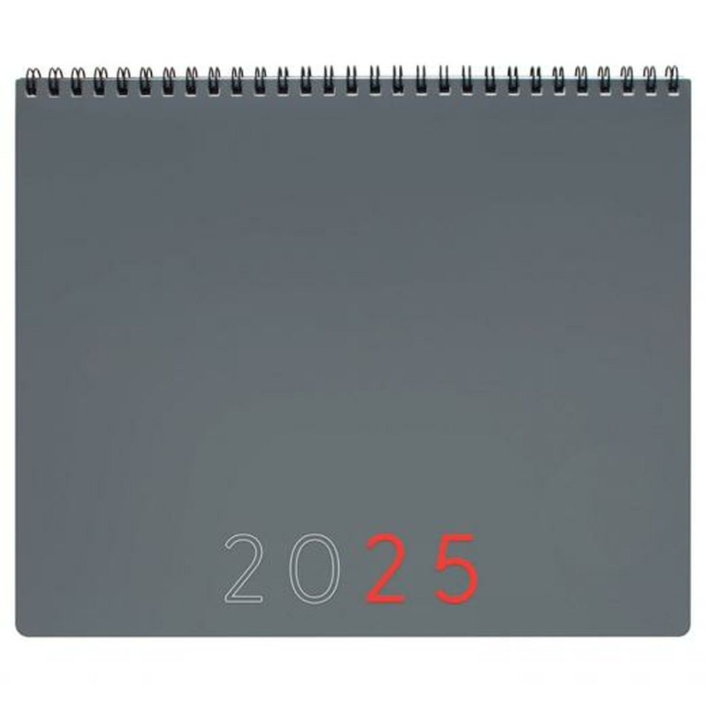 Planificateur annuel Finocam Gris Papier 25 x 20 cm 2025