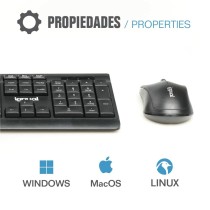 Keyboard and Mouse iggual Black