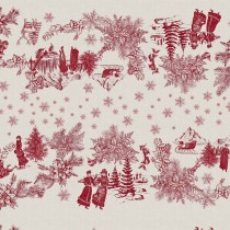 Stain-proof resined tablecloth Belum Christmas Toile 300 x 140 cm