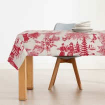 Fleckenabweisende geharzte Tischdecke Belum Christmas Toile 300 x 140 cm