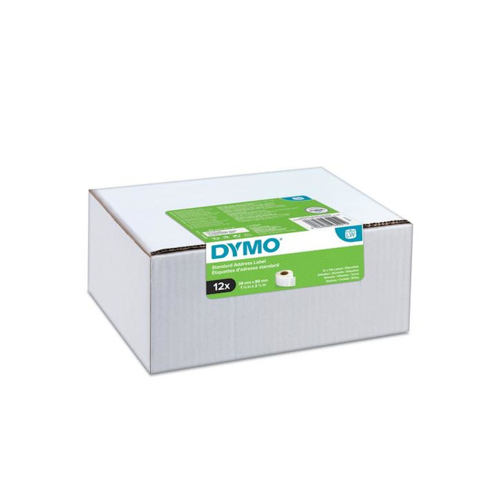 Printer Labels Dymo 2093091 White Black/White (12 Units)