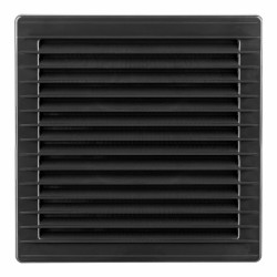 Grille de ventilation EDM 87730 Anthracite 17 x 17 cm Moustiquaire