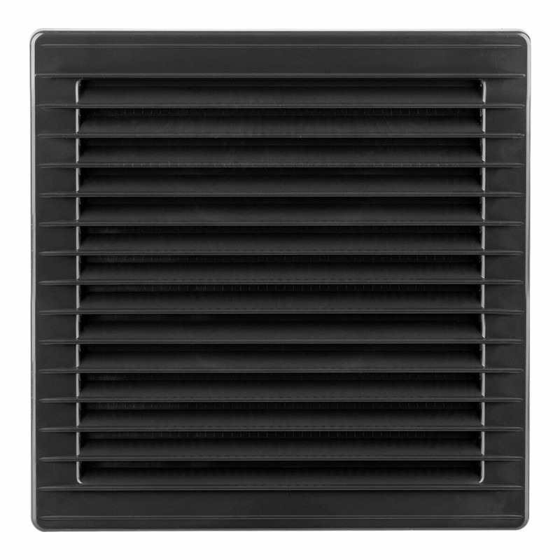 Grille de ventilation EDM 87730 Anthracite 17 x 17 cm Moustiquaire