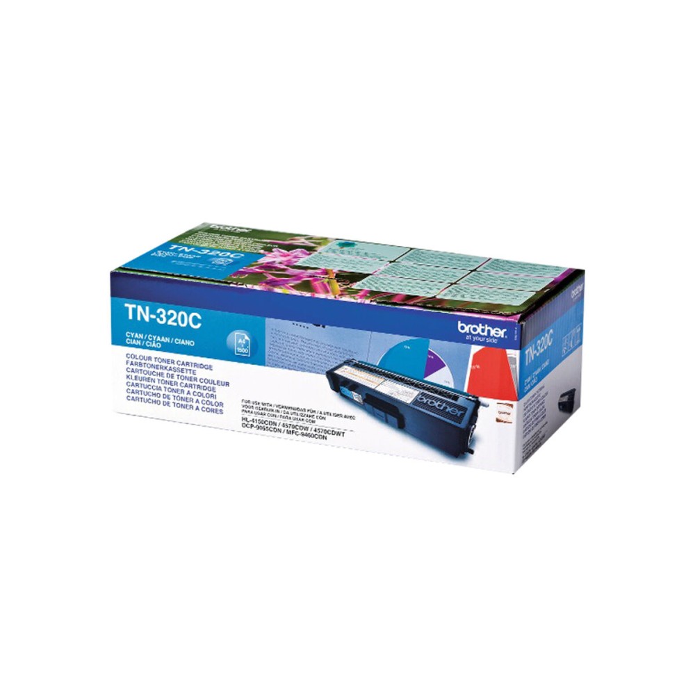 Original Toner Brother TN-320C Blue Cyan