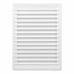 Grille de ventilation EDM 87733 Blanc 13,7 x 20,7 cm Moustiquaire