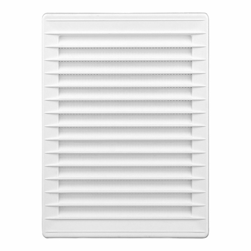 Grille de ventilation EDM 87733 Blanc 13,7 x 20,7 cm Moustiquaire