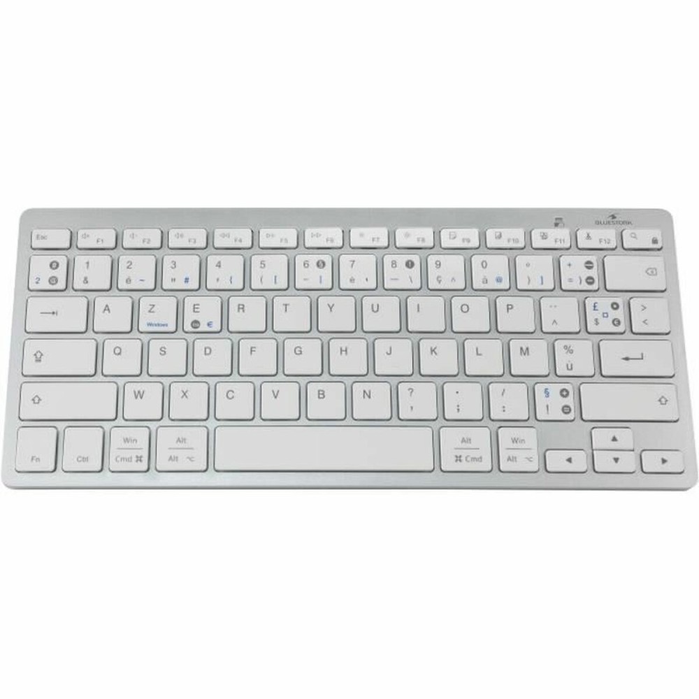 Bluetooth-Tastatur Bluestork KB-MINI-PC-MAC/FR Azerty Französisch Weiß