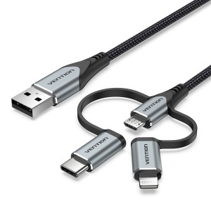 USB-Kabel Vention 1 m Grau