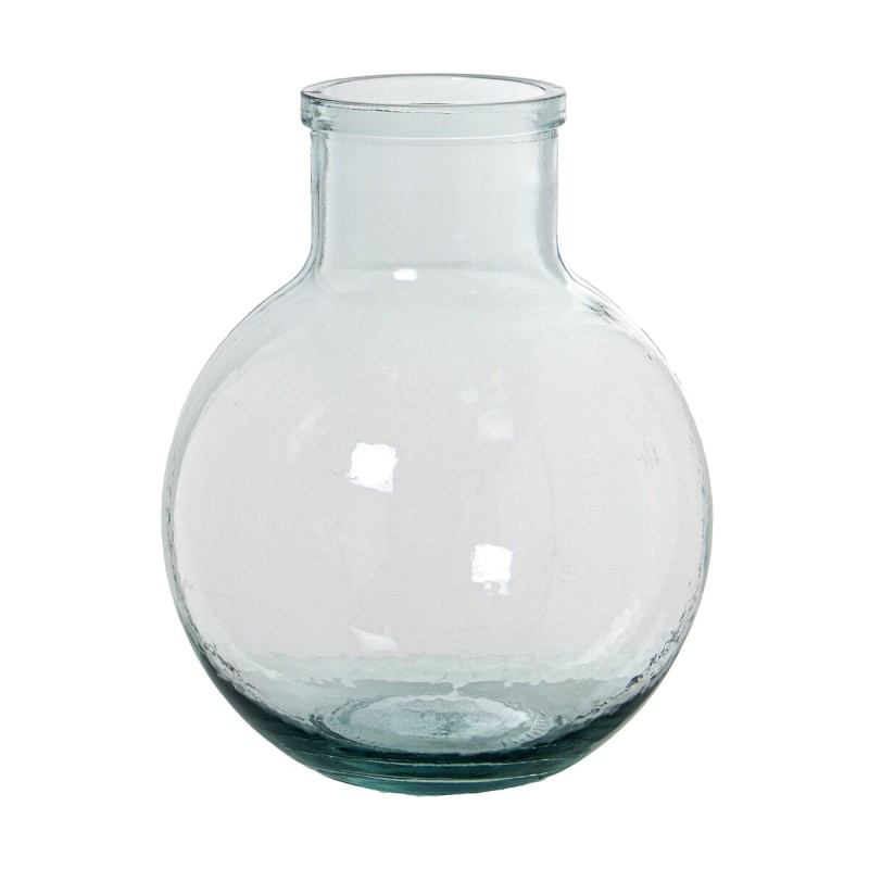 Vase aus recyceltem Glas Alexandra House Living Durchsichtig Kristall 23 x 22 x 31 cm