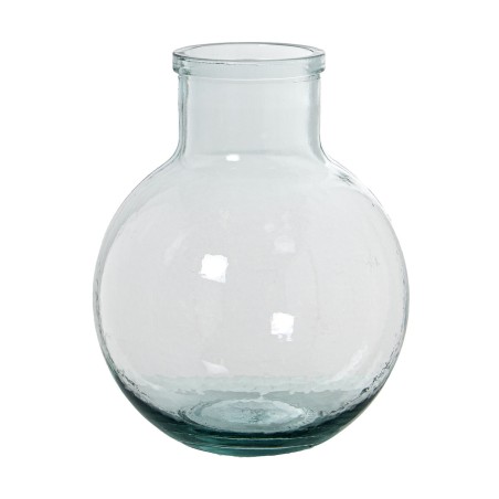 Vase aus recyceltem Glas Alexandra House Living Durchsichtig Kristall 23 x 22 x 31 cm