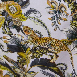 Table Runner Alexandra House Living Yellow Textile 180 x 30 cm Velvet Jungle