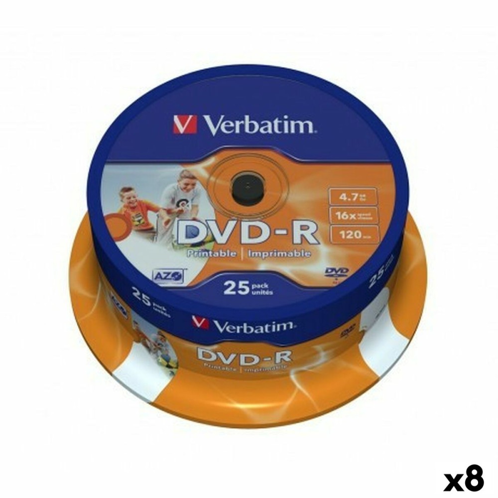 DVD-R Verbatim 4,7 GB 16x (8 Stück)