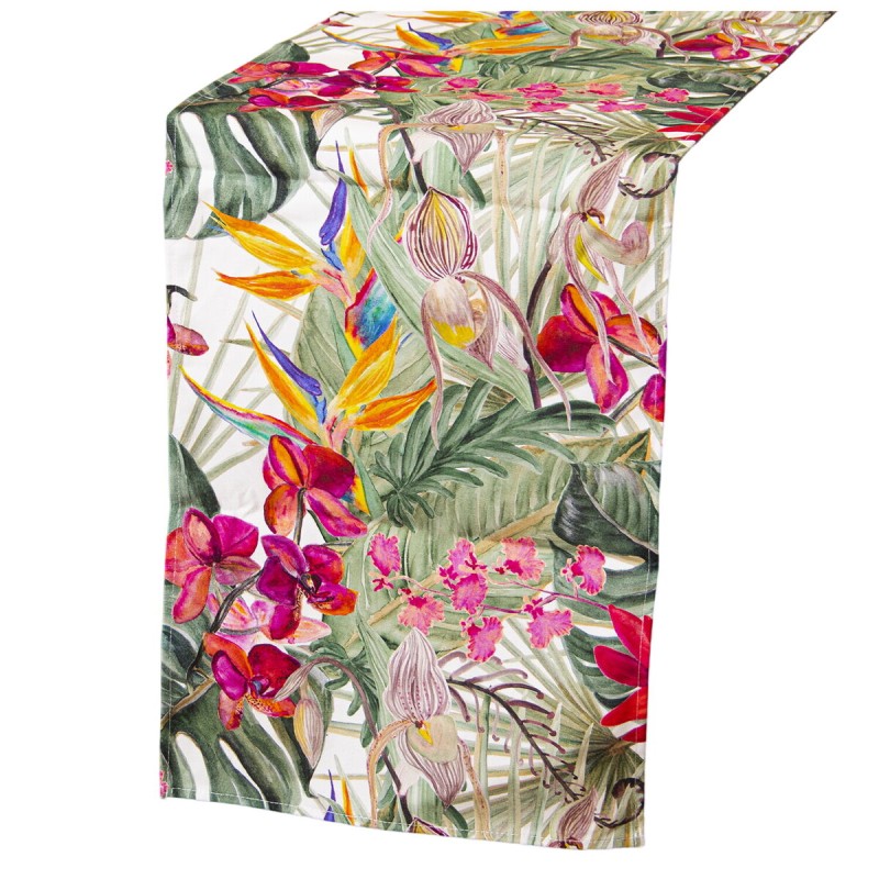 Chemin de Table Alexandra House Living Multicouleur Textile 33 x 180 cm Coton Floral