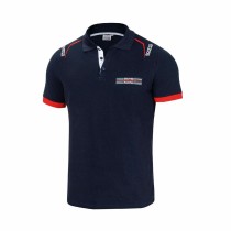 Kurzarm Poloshirt Sparco Martini Racing Marineblau XL