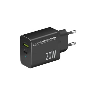 Chargeur mural Esperanza EZC105K Noir