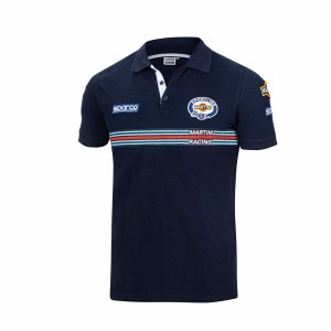 Polo à manches courtes Sparco Martini Racing XL Blue marine