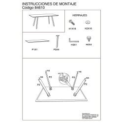 Table de Salle à Manger Alexandra House Living 160 x 90 x 76 cm