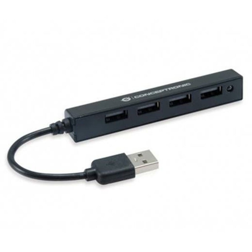 Hub USB Conceptronic HUBBIES05B Schwarz