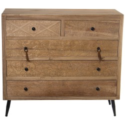 Chest of drawers Alexandra House Living Wood 89 x 39 x 81 cm