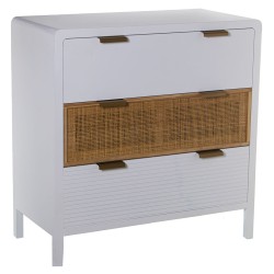 Commode Alexandra House Living Blanc Bois 80 x 40 x 82 cm