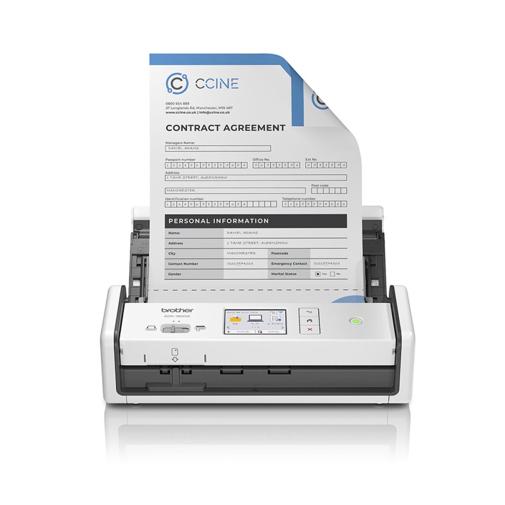 Scanner Portable Duplex Couleur Brother ADS1800WUN1