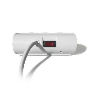 Multiprise 5 Prises avec Interrupteur Ewent EW3932 1,5 m 2 x USB 2,1 A 2500W Blanc